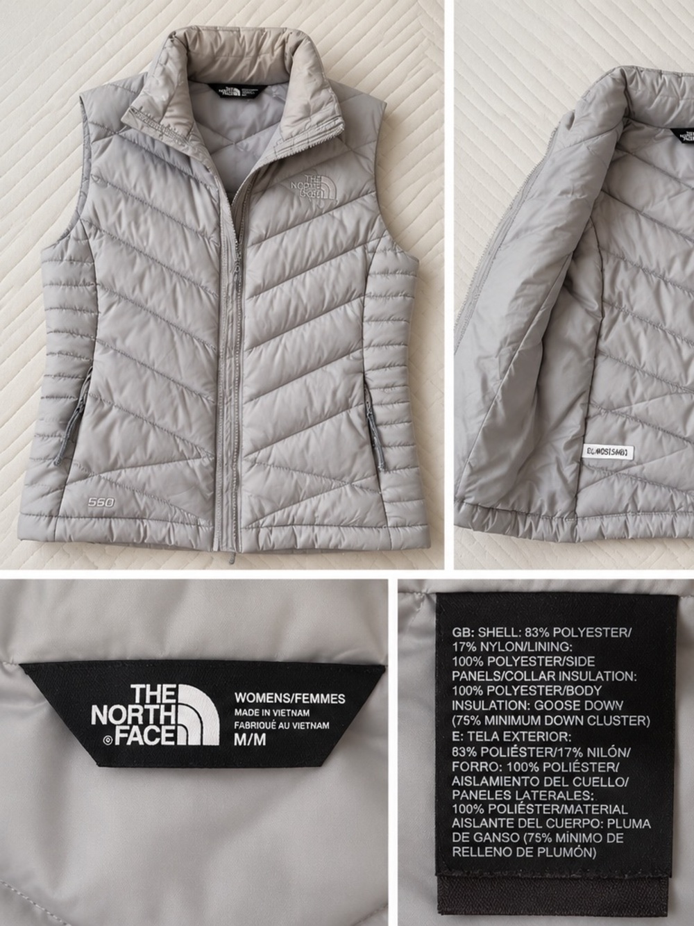 North face puffer vest